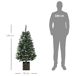 Árbol de Navidad PP, Plástico, Acero HOMCOM, hogar - decoración Árbol de Navidad PP, Plástico, Acero HOMCOM, hogar - decoración Verde