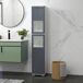Armario de Baño MDF, Vidrio Templado kleankin Armario de Baño MDF, Vidrio Templado kleankin Gris