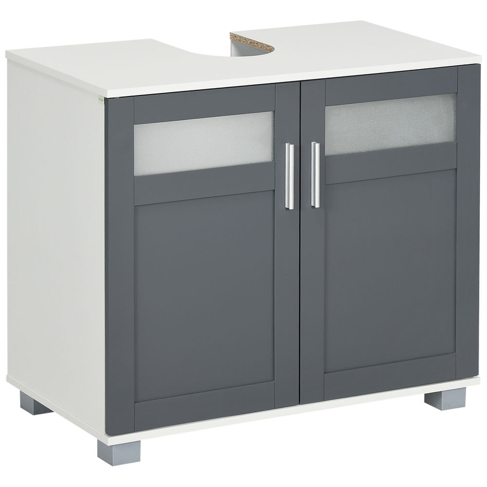 Mueble Debajo Lavabo MDF, Vidrio Templado kleankin, hogar - baño