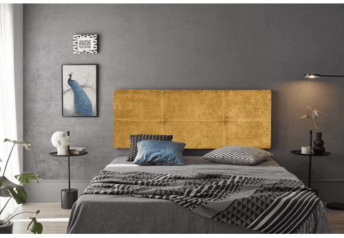 CABECEIRA DALIA NESTING TECIDO MOSTARDA 160