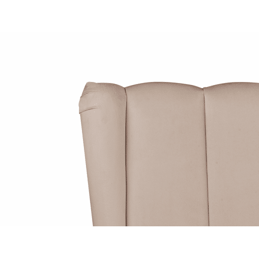 Cama Veludo MIRIBEL 160 x 200 cm Taupe