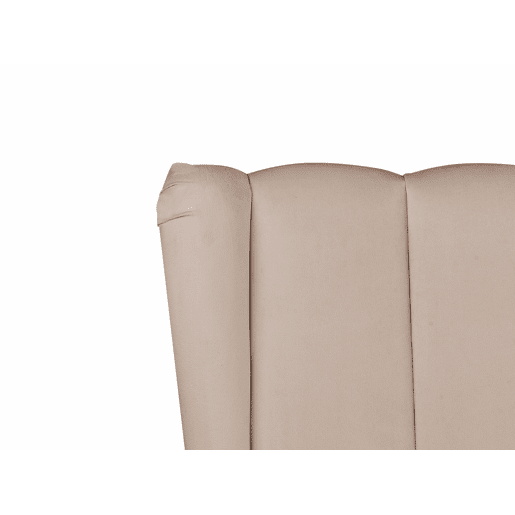 Cama Veludo MIRIBEL 180 x 200 cm Taupe