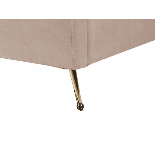 Cama Veludo MIRIBEL 180 x 200 cm Taupe