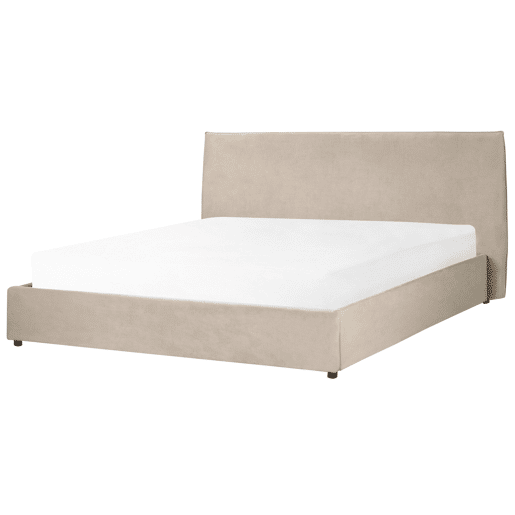 Beliani Cama baú Veludo LAVAUR Beliani Cama baú Veludo LAVAUR