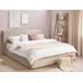 Beliani Cama con almacenaje Terciopelo LAVAUR 203x220 Beliani Cama con almacenaje Terciopelo LAVAUR 203x220 Blanco/ Beige