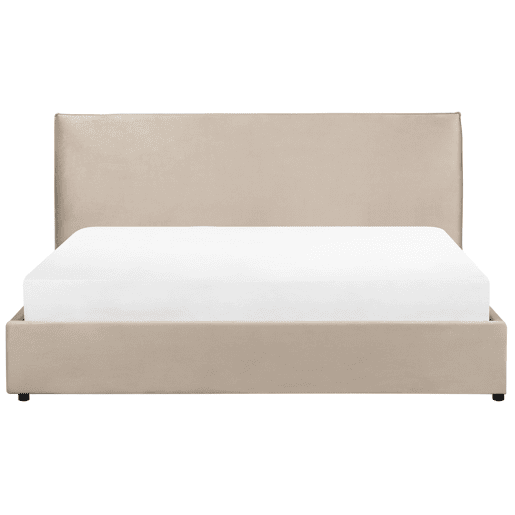 Beliani Cama baú Veludo LAVAUR Beliani Cama baú Veludo LAVAUR