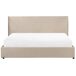 Beliani Cama con almacenaje Terciopelo LAVAUR 203x220 Beliani Cama con almacenaje Terciopelo LAVAUR 203x220 Blanco/ Beige