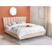 Beliani Cama Terciopelo MIRIBEL 187x218 Beliani Cama Terciopelo MIRIBEL 187x218 Beige