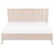 Beliani Cama Terciopelo MIRIBEL 187x218 Beliani Cama Terciopelo MIRIBEL 187x218 Beige