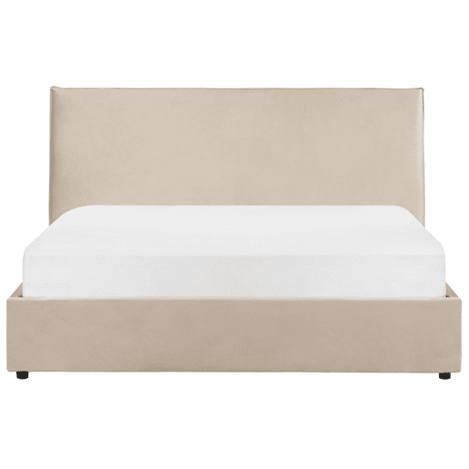 Beliani Cama baú Veludo LAVAUR Beliani Cama baú Veludo LAVAUR