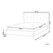Beliani Cama Terciopelo MIRIBEL 167x218 Beliani Cama Terciopelo MIRIBEL 167x218 Beige