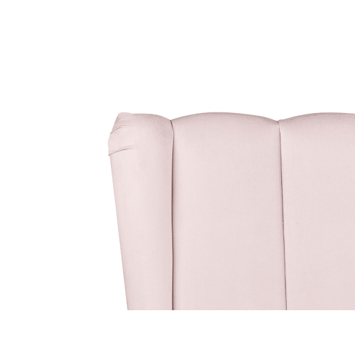 Cama Veludo MIRIBEL 140 x 200 cm Rosa pastel
