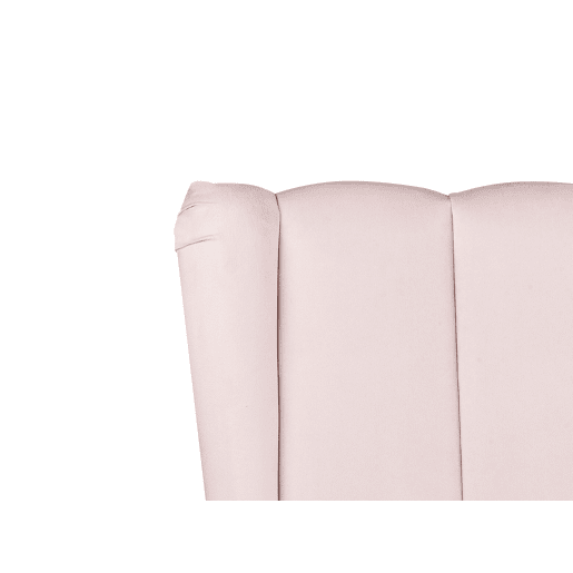 Cama Veludo MIRIBEL 180 x 200 cm Rosa pastel