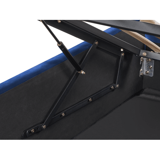 Cama baú Veludo ROCHEFORT 180 x 200 cm Azul marinho