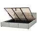 Beliani Cama con almacenaje Terciopelo BOUSSE 191x219 Beliani Cama con almacenaje Terciopelo BOUSSE 191x219 Gris Claro