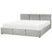 Beliani Cama con almacenaje Terciopelo BOUSSE 191x219 Beliani Cama con almacenaje Terciopelo BOUSSE 191x219 Gris Claro