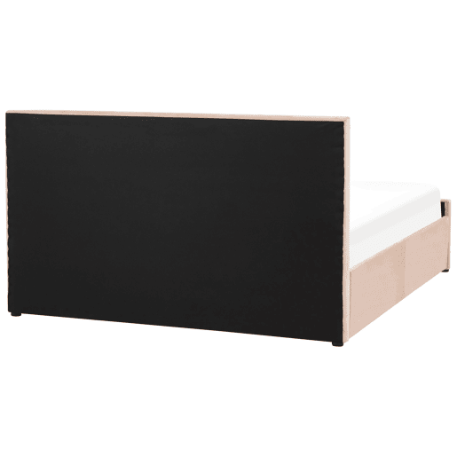 Cama baú Veludo ROCHEFORT 160 x 200 cm Creme