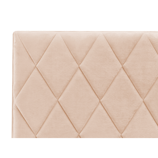 Cama baú Veludo ROCHEFORT 160 x 200 cm Creme