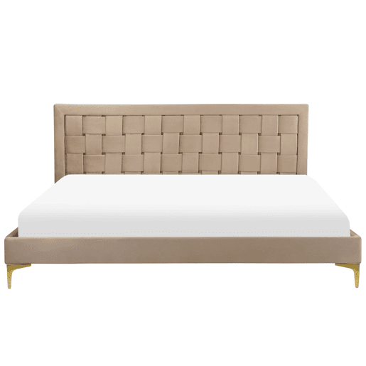 Beliani Cama Veludo LIMOUX