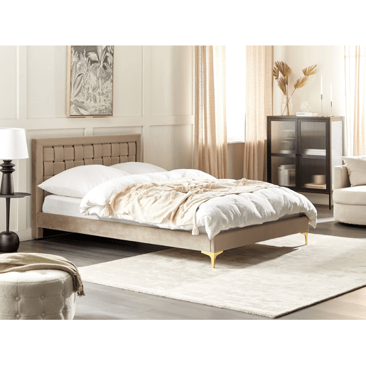 Beliani Cama Veludo LIMOUX