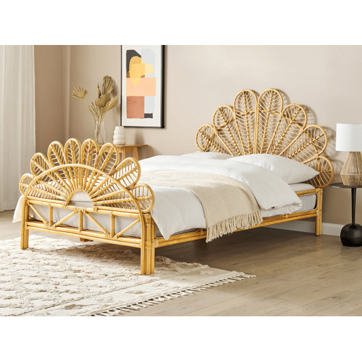 Beliani Cama Rattanvime FLORENTINE Beliani Cama Rattanvime FLORENTINE
