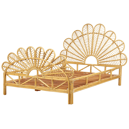 Beliani Cama Rattanvime FLORENTINE Beliani Cama Rattanvime FLORENTINE