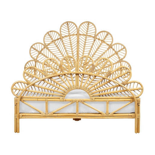 Beliani Cama Rattanvime FLORENTINE Beliani Cama Rattanvime FLORENTINE