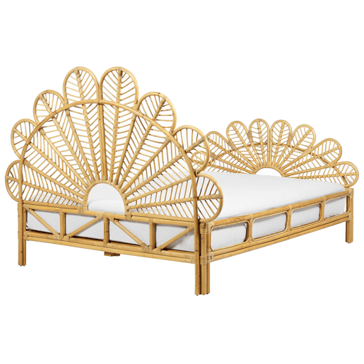 Beliani Cama Rattanvime FLORENTINE Beliani Cama Rattanvime FLORENTINE