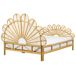 Beliani Cama Ratán FLORENTINE 147x207 Beliani Cama Ratán FLORENTINE 147x207 Marrón