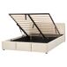 Beliani Cama con almacenaje Terciopelo BOUSSE 171x219 Beliani Cama con almacenaje Terciopelo BOUSSE 171x219 Beige