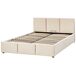 Beliani Cama con almacenaje Terciopelo BOUSSE 171x219 Beliani Cama con almacenaje Terciopelo BOUSSE 171x219 Beige