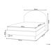 Beliani Cama Poliéster MILLAY 196x211 Beliani Cama Poliéster MILLAY 196x211 Blanco/ Beige