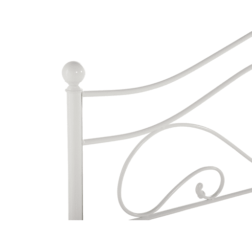Cama Metal LYRA 140 x 200 cm Branco