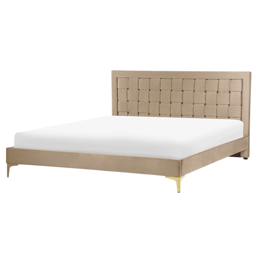 Beliani Cama Veludo LIMOUX Beliani Cama Veludo LIMOUX