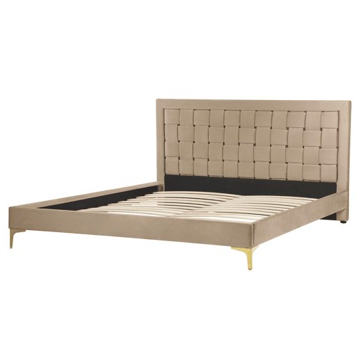 Beliani Cama Veludo LIMOUX Beliani Cama Veludo LIMOUX