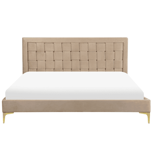Beliani Cama Veludo LIMOUX Beliani Cama Veludo LIMOUX