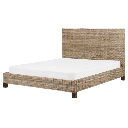 Cama Rattan SALBRIS 160 x 200 cm Natural