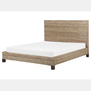 Cama Rattan SALBRIS 160 x 200 cm Natural