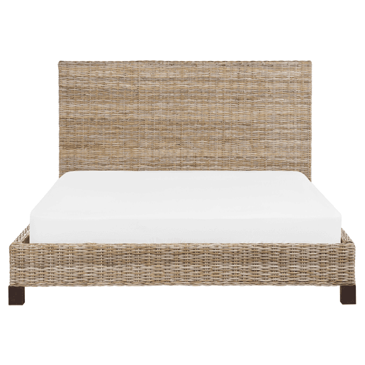 Cama Rattan SALBRIS 160 x 200 cm Natural