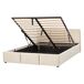 Beliani Cama con almacenaje Terciopelo BOUSSE 151x219 Beliani Cama con almacenaje Terciopelo BOUSSE 151x219 Beige