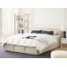 Beliani Cama con almacenaje Terciopelo BOUSSE 151x219 Beliani Cama con almacenaje Terciopelo BOUSSE 151x219 Beige