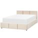 Beliani Cama con almacenaje Terciopelo BOUSSE 151x219 Beliani Cama con almacenaje Terciopelo BOUSSE 151x219 Beige