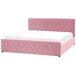 Beliani Cama con almacenaje Terciopelo ROCHEFORT 190x214 Beliani Cama con almacenaje Terciopelo ROCHEFORT 190x214 Beige