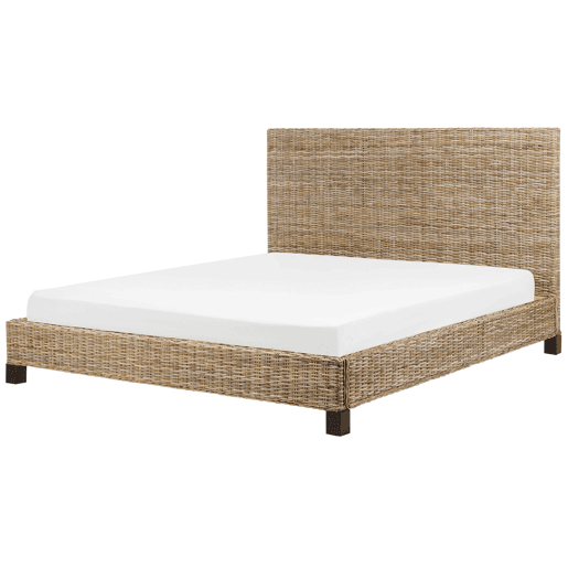 Beliani Cama Rattanvime SALBRIS Beliani Cama Rattanvime SALBRIS