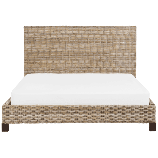 Beliani Cama Rattanvime SALBRIS Beliani Cama Rattanvime SALBRIS