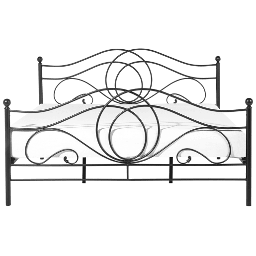 Cama Metal LYRA 180 x 200 cm Preto