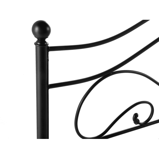 Cama Metal LYRA 180 x 200 cm Preto