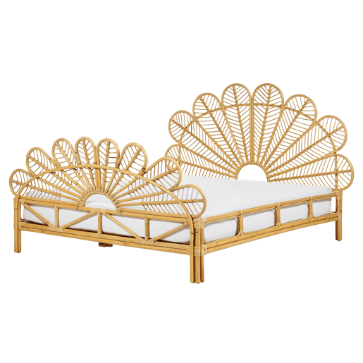 Beliani Cama Rattanvime FLORENTINE Beliani Cama Rattanvime FLORENTINE