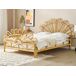 Beliani Cama Ratán FLORENTINE 167x207 Beliani Cama Ratán FLORENTINE 167x207 Marrón