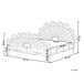 Beliani Cama Ratán FLORENTINE 167x207 Beliani Cama Ratán FLORENTINE 167x207 Marrón